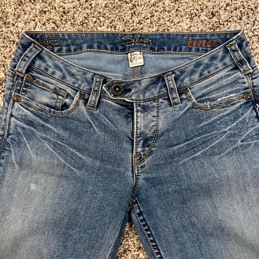Silver women’s boot cut jeans